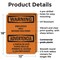 Signmission Employees Only Beyond This Point Bilingual OSHA Warning Sign, Plastic, 12in W x 18in L, 2PK OS-2PACK-WS-P-1218-L-12598 - alternate 7